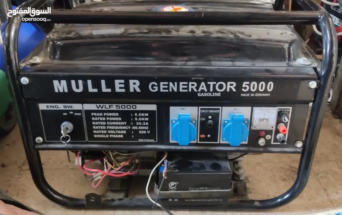 مولدات كهربائية اثنين 5.5 KW صناعة المانية جديدة غير مستعملة نهائيا بسعر 600 دينار للاثنين