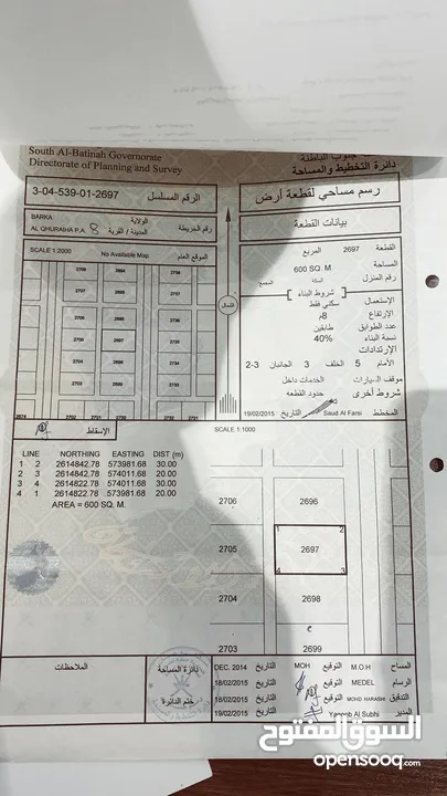 للبيع ثلاث قطع شبك في ولاية بركاء القريحة الثامنة قرب العديد من الاستراحات