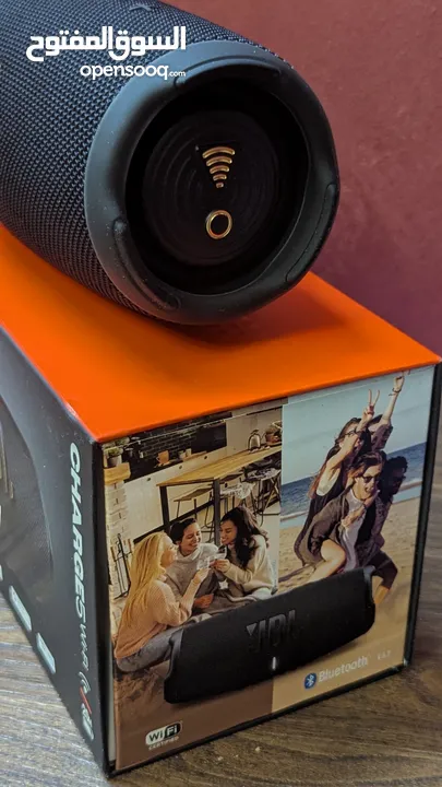 JBL Charge 5 Wi-Fi جديدا استعمل تجربه فقط النسخة الجديدا صوت JBL الأصلي الجريء مع صوت جهير عميق