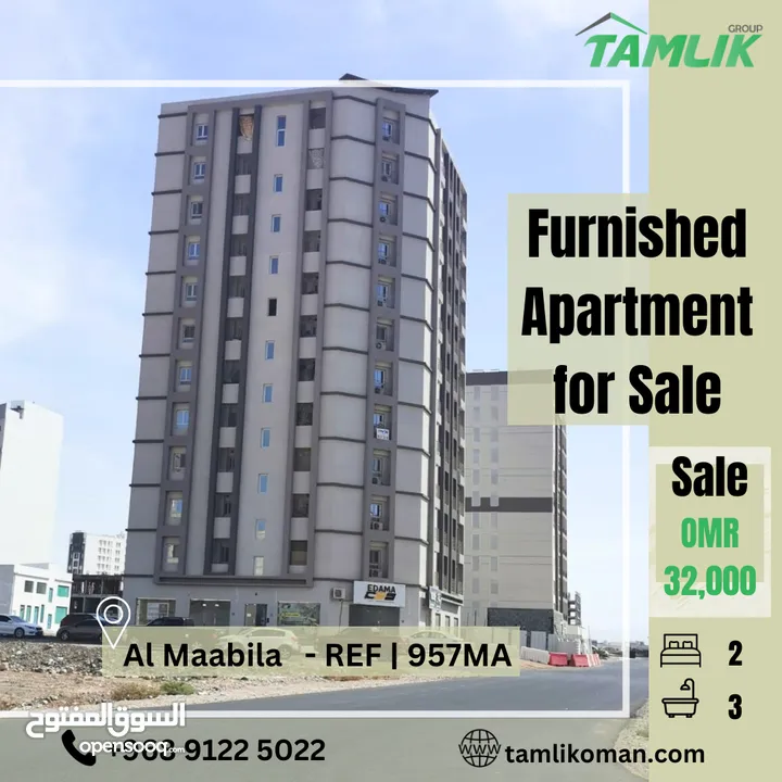 Furnished Apartment for Sale in Al Maabila  REF 957MA