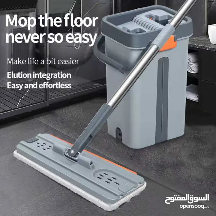 Flat mop for home and office use with easy features for 8 rialz