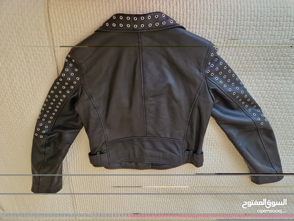 Leather biker jacket Zara Size M