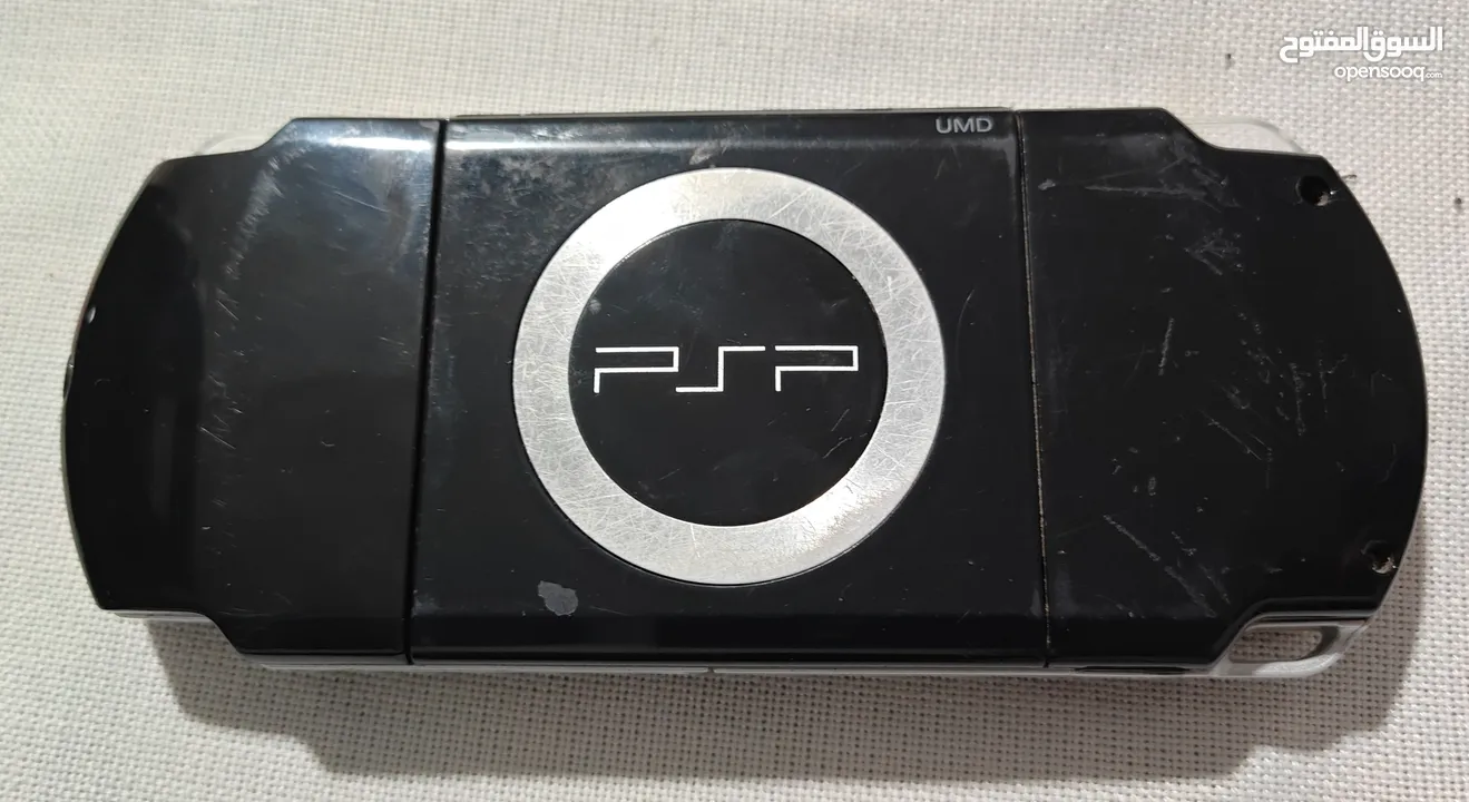 جهاز psp بحالة ممتازة مع ميموري 64 جيجا وشاحن وبطارية