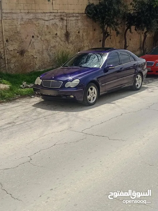 مرسيدس c200/ افنجارد فل كامل وفحص كامل موديل 2001 ماتور 2000 احمر