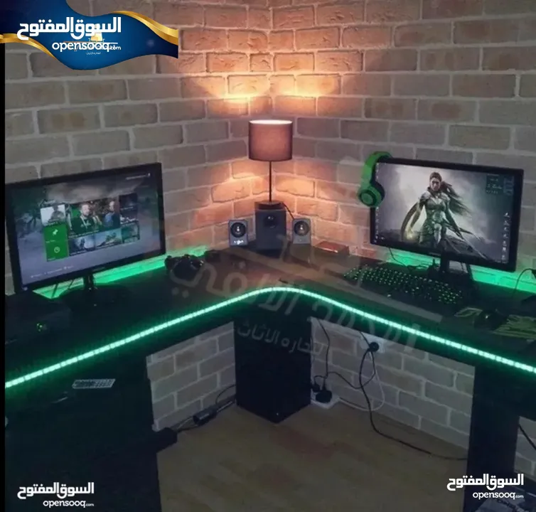 طاولة games زاويه مع اناره