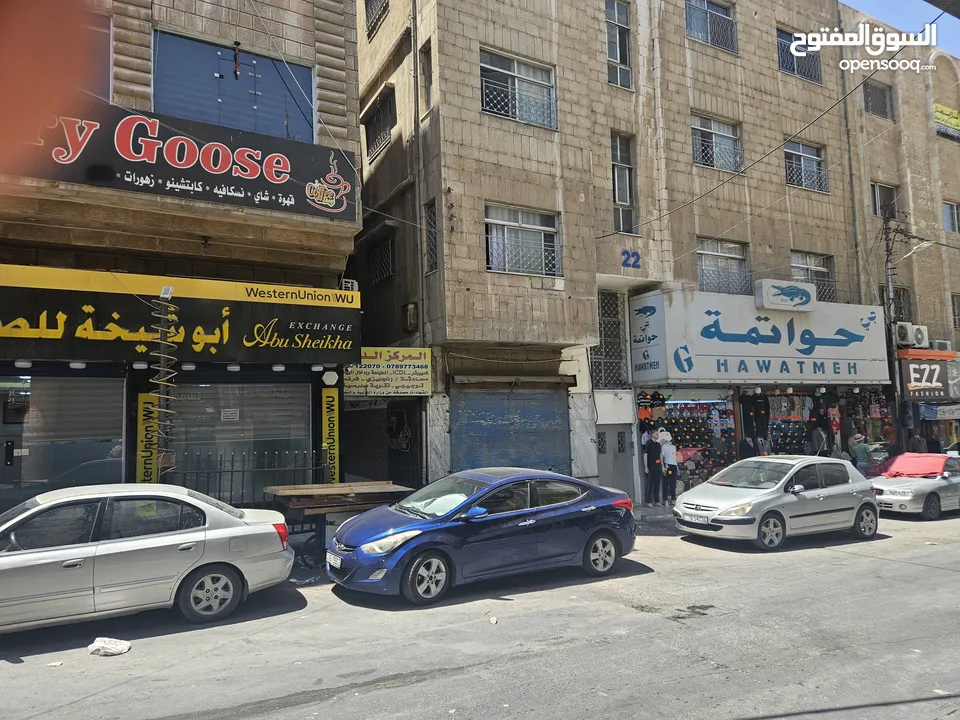 للايجار محلات تجارية 3 ابواب، موقع مميز جدا تقاطع شارع السعادة مع شارع بغداد بجانب ابو شيخه للصرافة