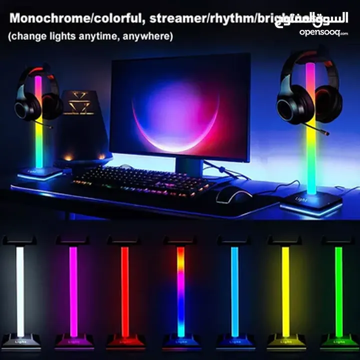 اجمل ستاند سماعة RGB جديد headsets rgb stand