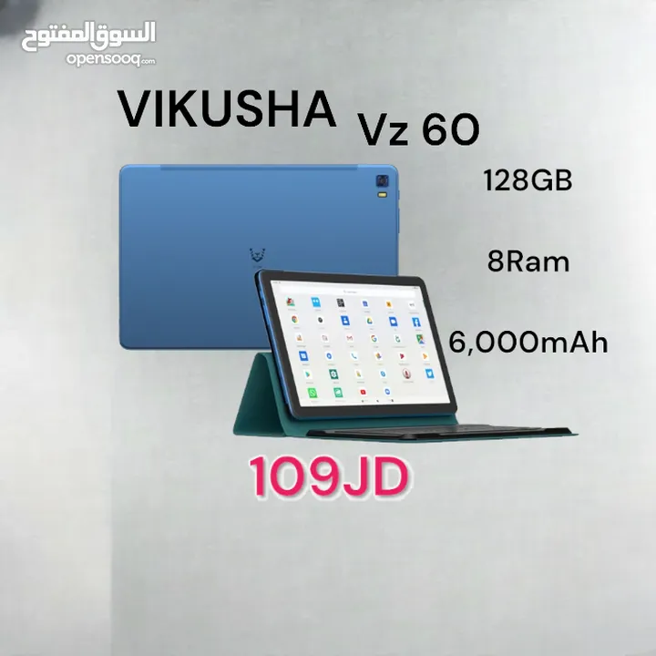 Vikusha Vz 60 128GB 8Ram فيكوشا الجديد تاب تابلت v z 60 فكوشا