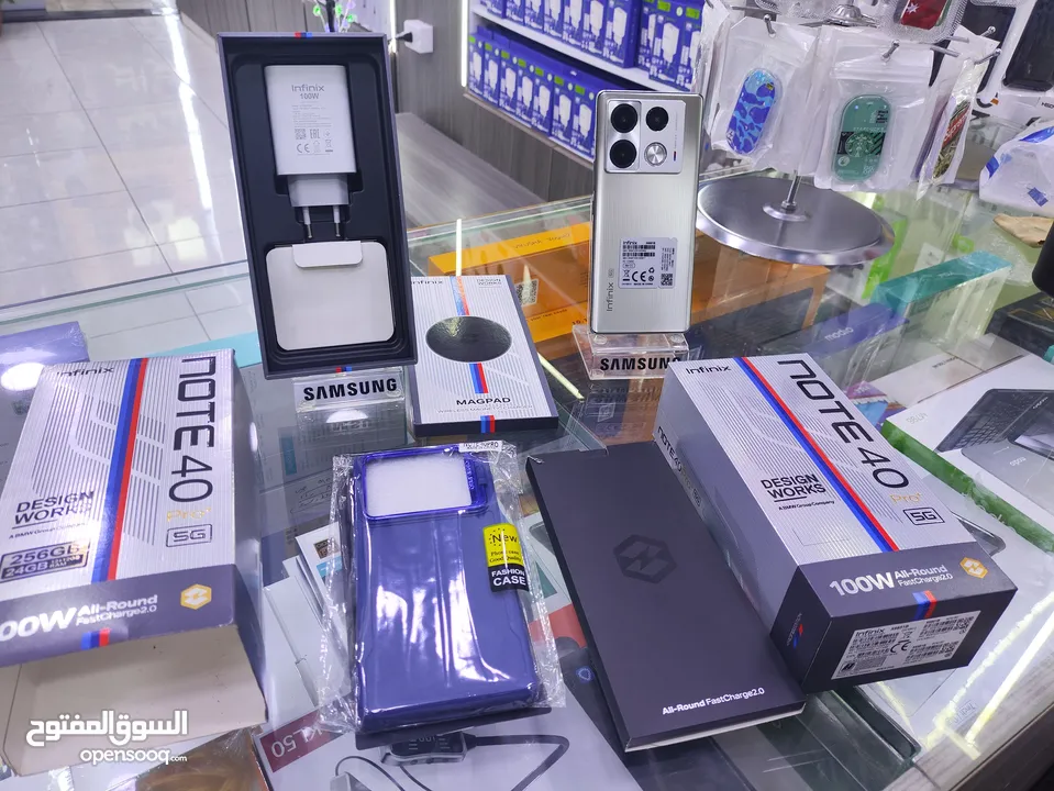 الاحديث note 40 pro plas تيتانيوم جيجا 256 رام 24 معه كامل اغراضو الاصلية متوفر توصيل