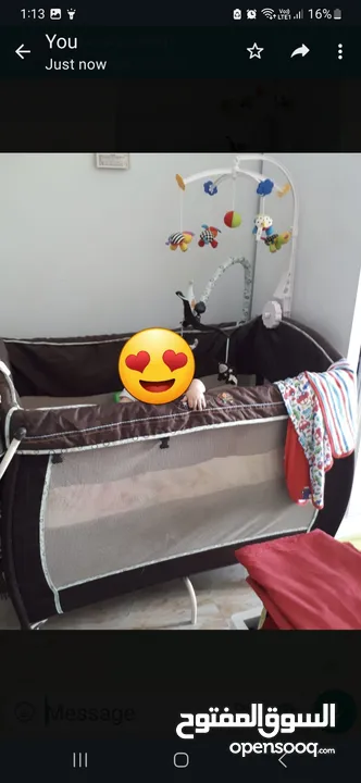 سرير اطفال قابل للطي ماركة chicco