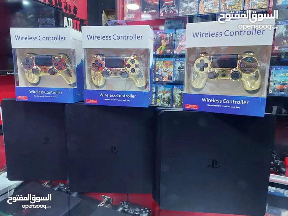 أجهزه بلايستيشن فور سلم مستخدم 500 قيقا  للبيع