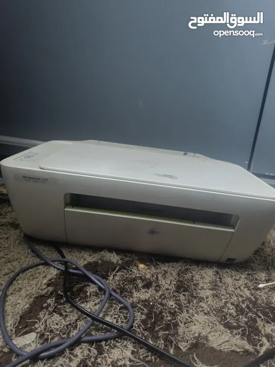 طابعة hp معها حبر اسود للبيع