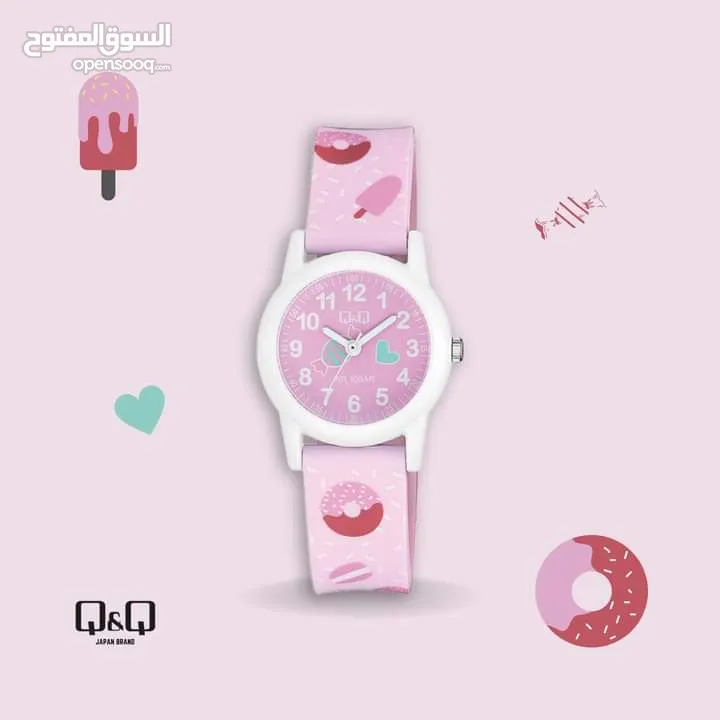 ساعات Q&Q للاطفال عدة رسومات