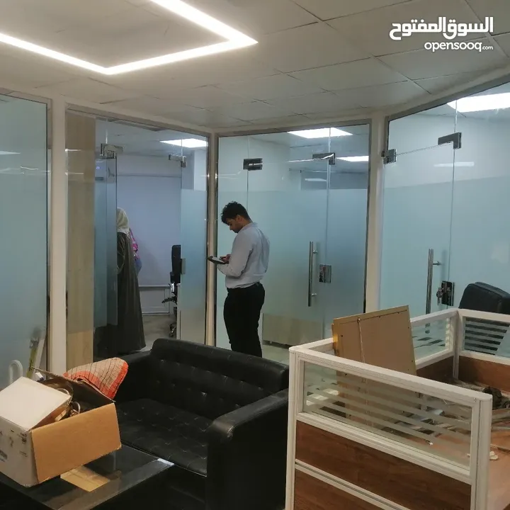 OFFICE PARTITION MIRROR GLASS