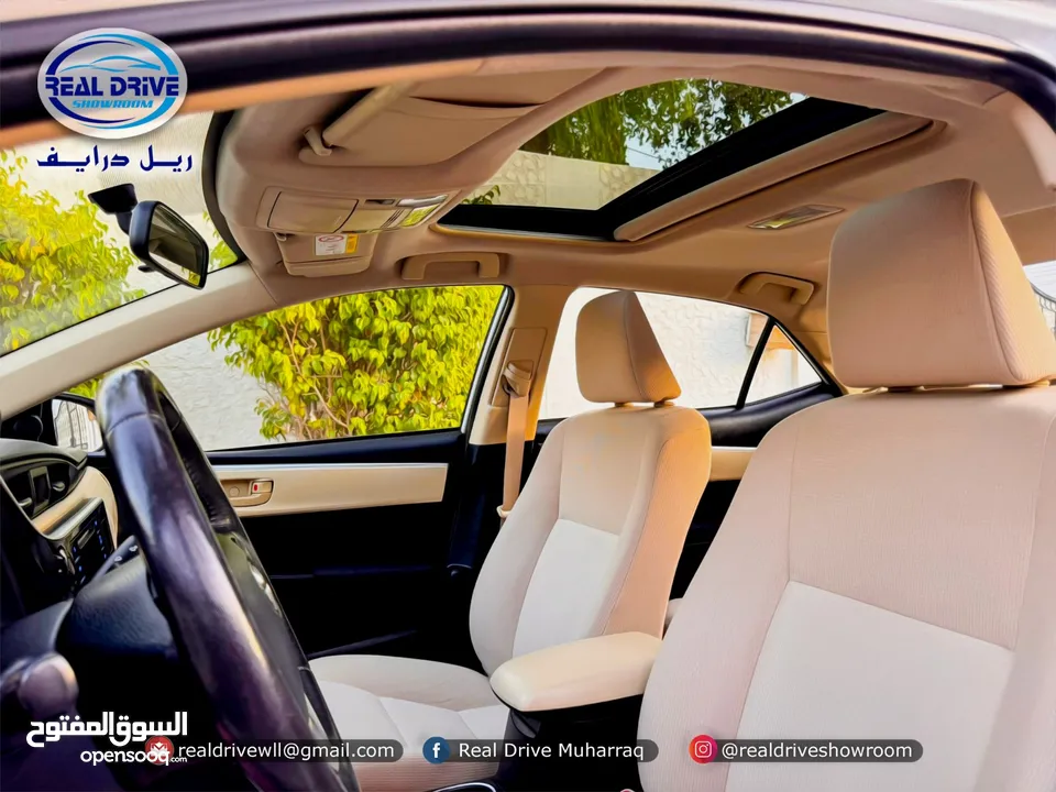 TOYOTA COROLLA XLI  Year-2019  Engine-2.0L  Colour-White  Sunroof / ZERO ACCIDENT