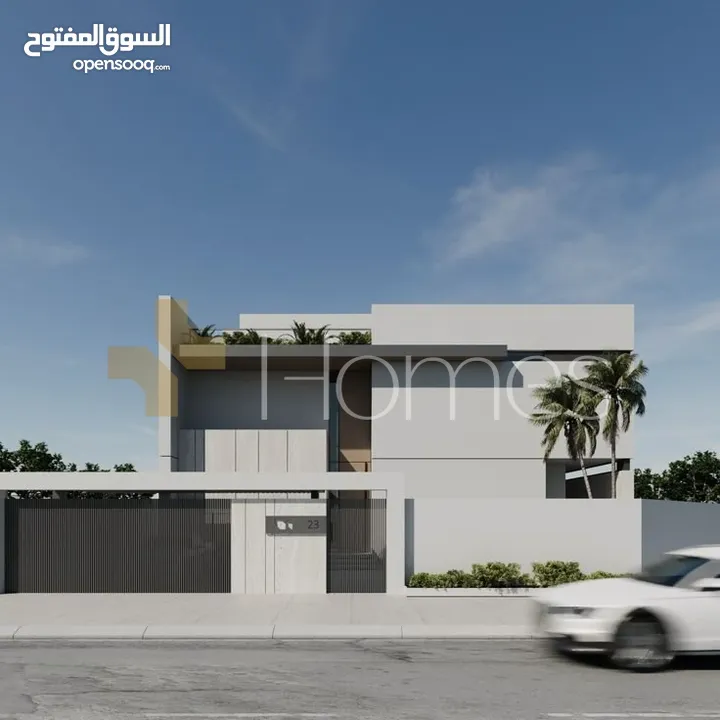 فيلا باطلالة عالية - تحت الانشاء - للبيع في منطقة الدمينة، بمساحة بناء 650م