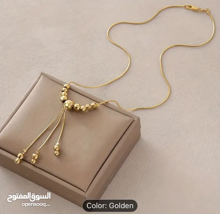 طوق مطلي ذهب عيار 24 موديل عربي راقي جدا