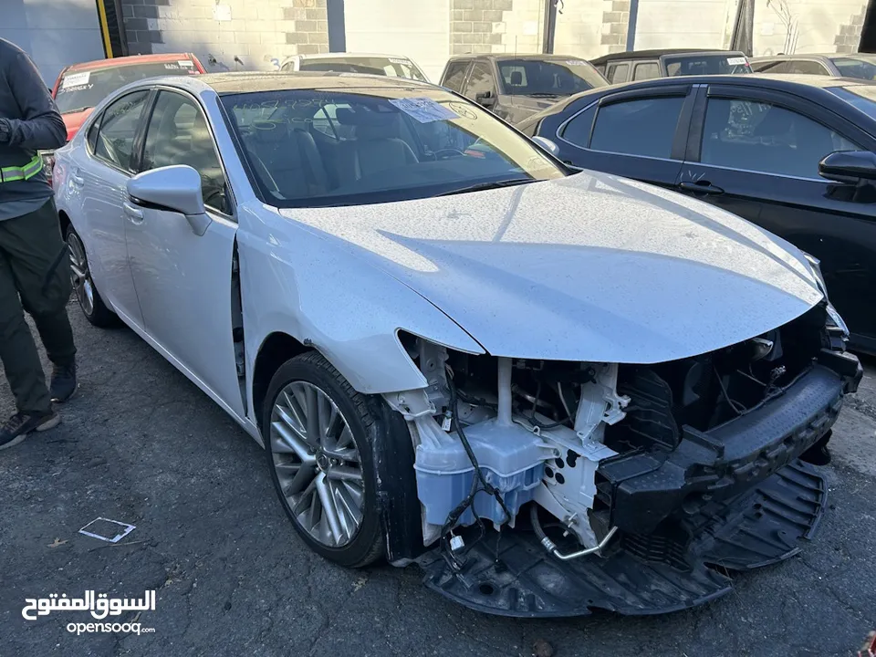 لكزس Es 350 2017 بنوراما لون ابيض ع بيج مواصفات الفل