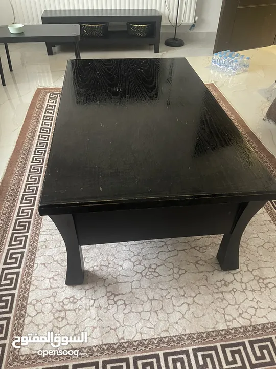 طاولة وسط خشب زان