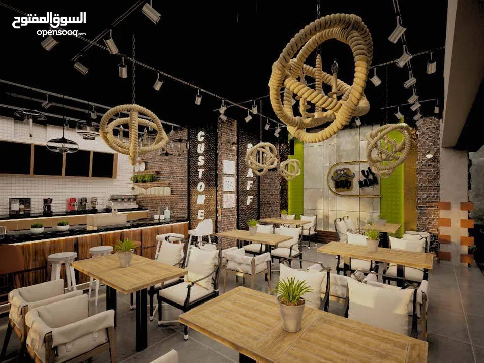 تصميم مطعم 3d باقل تكلفه وتسليم سريع