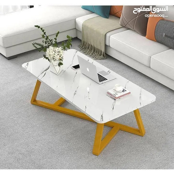 طاولات وسط بتصميم راقي وعصري مقاس 120×60 سم طاولة بتخطف الأنظار! سطح أنيق بخامات عالية