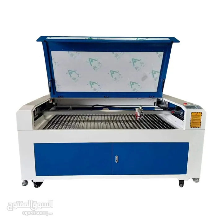 ماكينة ليزر سي ان سي للبيع بحالة الوكالة  laser machine cnc for sale 150w مساحة عمل 130*90 work spac