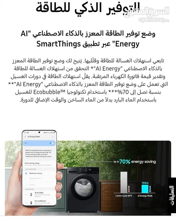 غساله سامسونج احدث اصدار 9 ك إسود سعر حرق