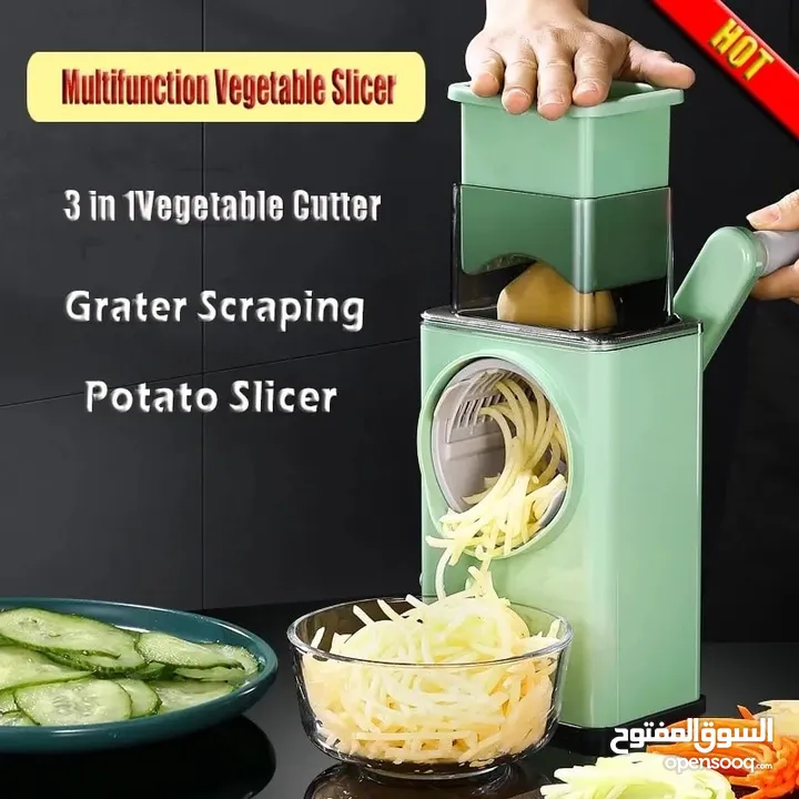 Multi Function Vegetable Cutter / Slicer with Stainless Steel Panel