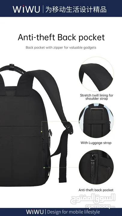 WIWU ORA BACKPACK 14inch بحالة الجديد