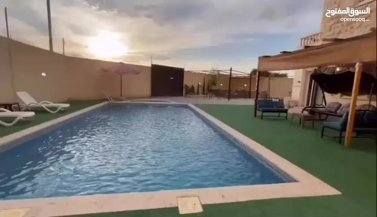 شالية للايجار طريق البحر الميت