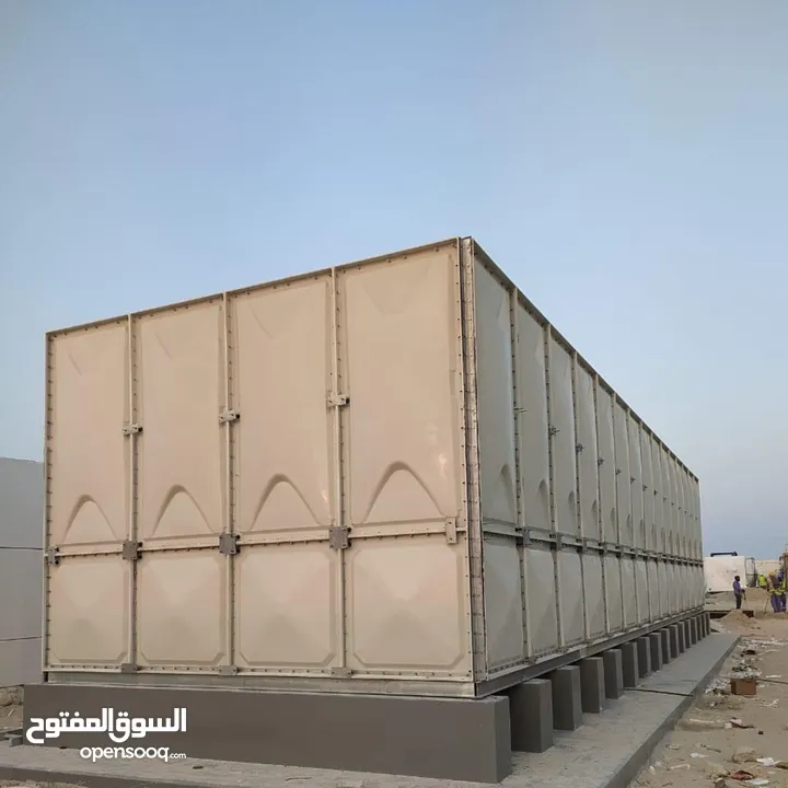 خزانات فيبر جلاس  GRP Panel Tank