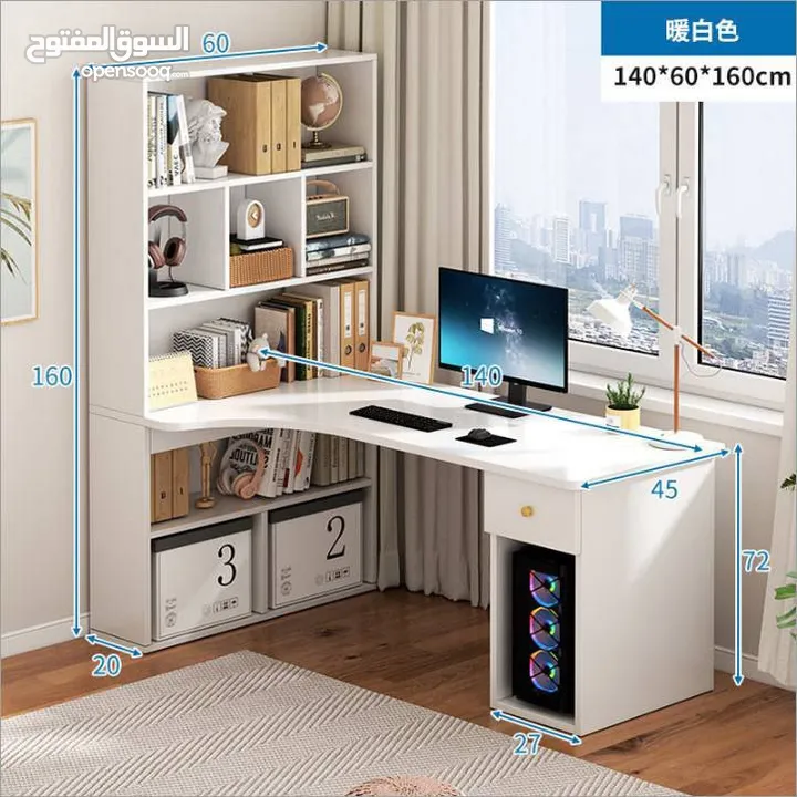 مكتب واحد مصمم للعمل والدراسة
