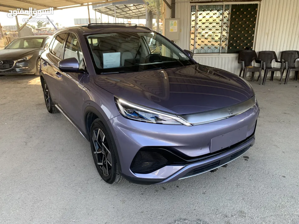 BYD Yuan plus 2023 بي واي ديه ايوان بلص صنف شامبيون فل الفل اوتبارك وباب خلفي كهرباء كراسي حامي بارد
