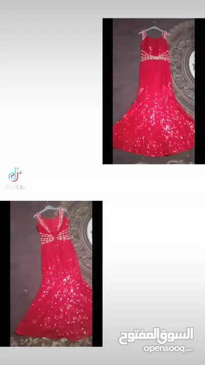 فستان احمر للبيع