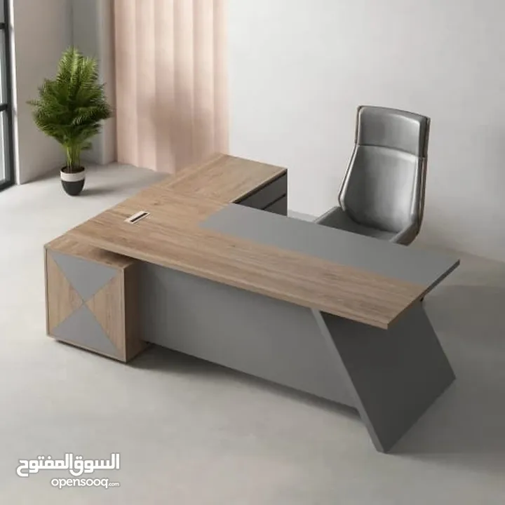 مكتب مدير 180سم مع طاولة وسط هدية توصيل مجاني داخل عمان متوفر عدة الوان حسب الطلب