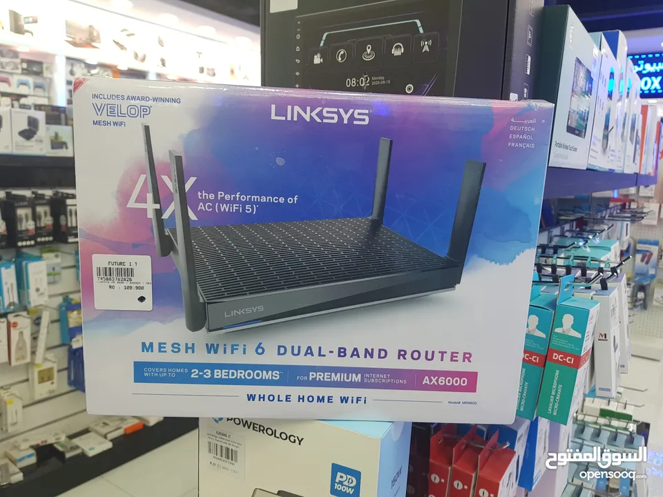 Linksys AX6000 mesh wi-fi 6 dual band Router whole home wifi