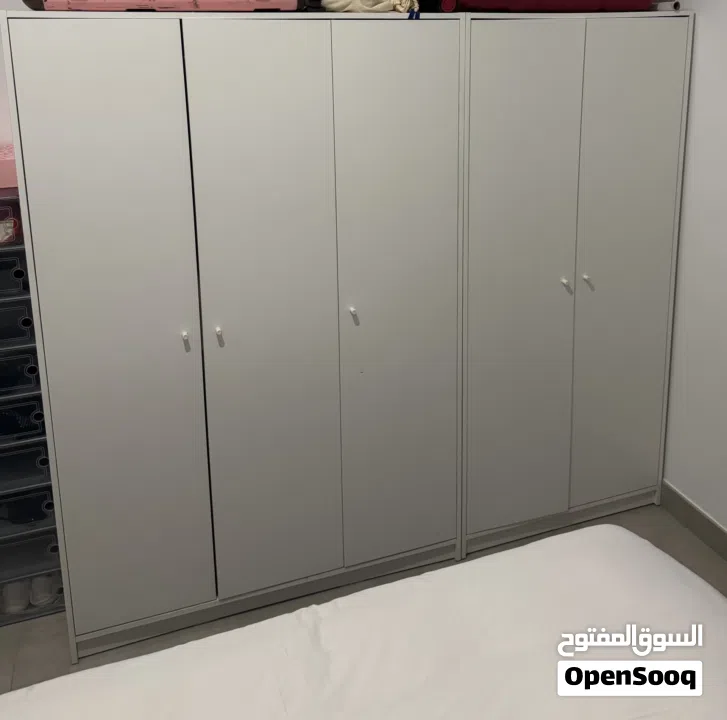 Set of 2 wardrobes from IKEA one has 2 doors and other 3 doors. Very well conserved.
