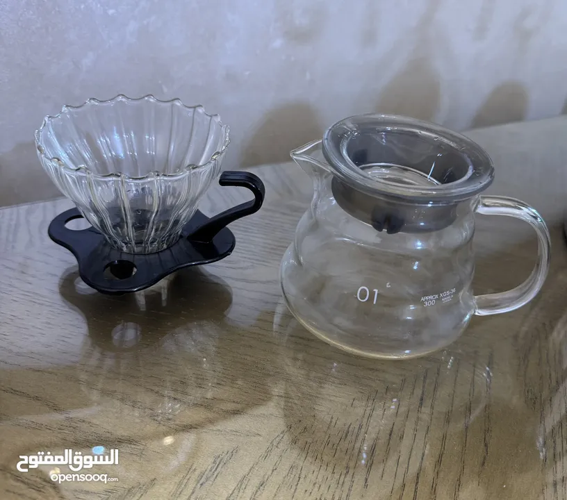عدة تحضير قهوة v60 و كولد برو  V60 and cold brew coffee kit