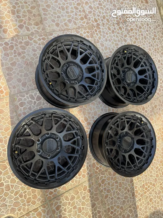 4 رنجات KMC أصلية للبيع مع ضمان 10 سنوات KMC Rims