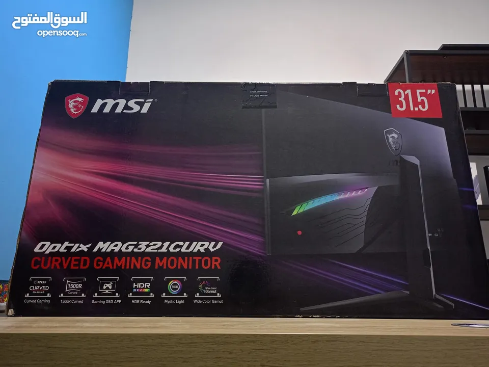 MSI Optix G241 MAG321CURV Curved Gaming Monitor 31.5 Inch