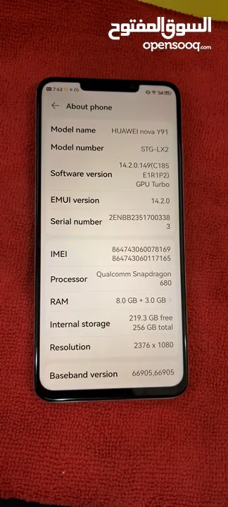 Huawei Nova Y91