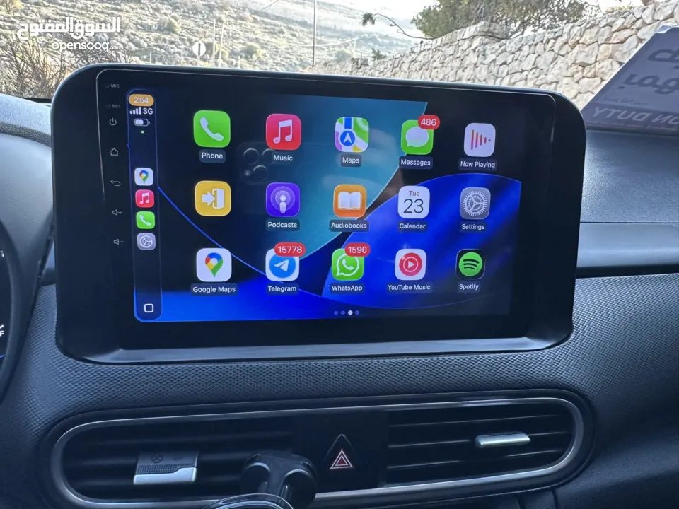 هيونداي كونا 2020 عداد قليل في حالة الشركة فل اضافات عدا فتحة وبسعر مميز عالكاش