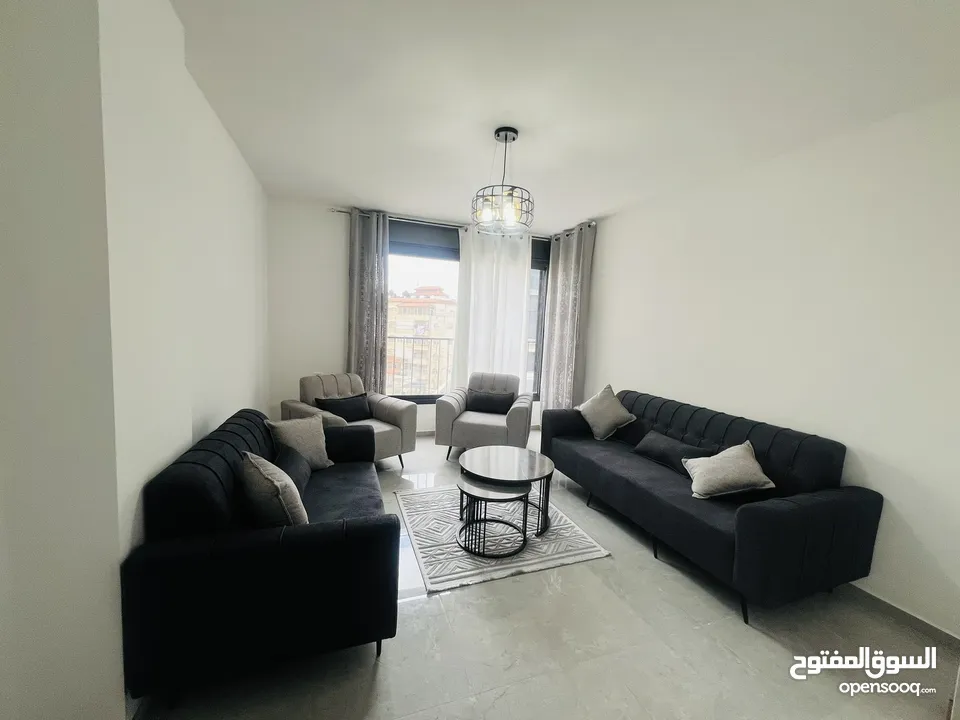 شقة للإيجار مفروشة عفش جديد جديدة لم تسكن من قبل مميزة في منطقة هادئة  عمارة محمد ربحي الحجة