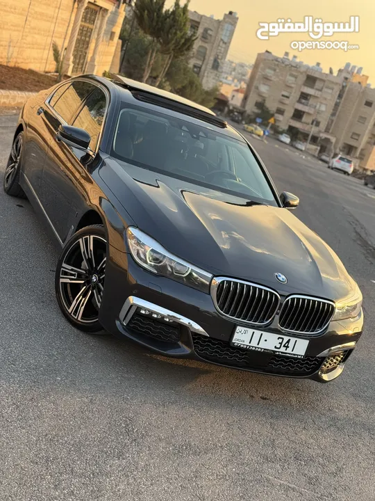 BMW 740E 2017 FULLY LOADED فيراني غامق مميزة