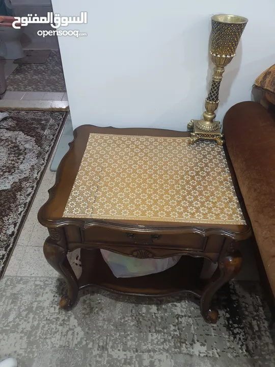 sofa set with bedside table