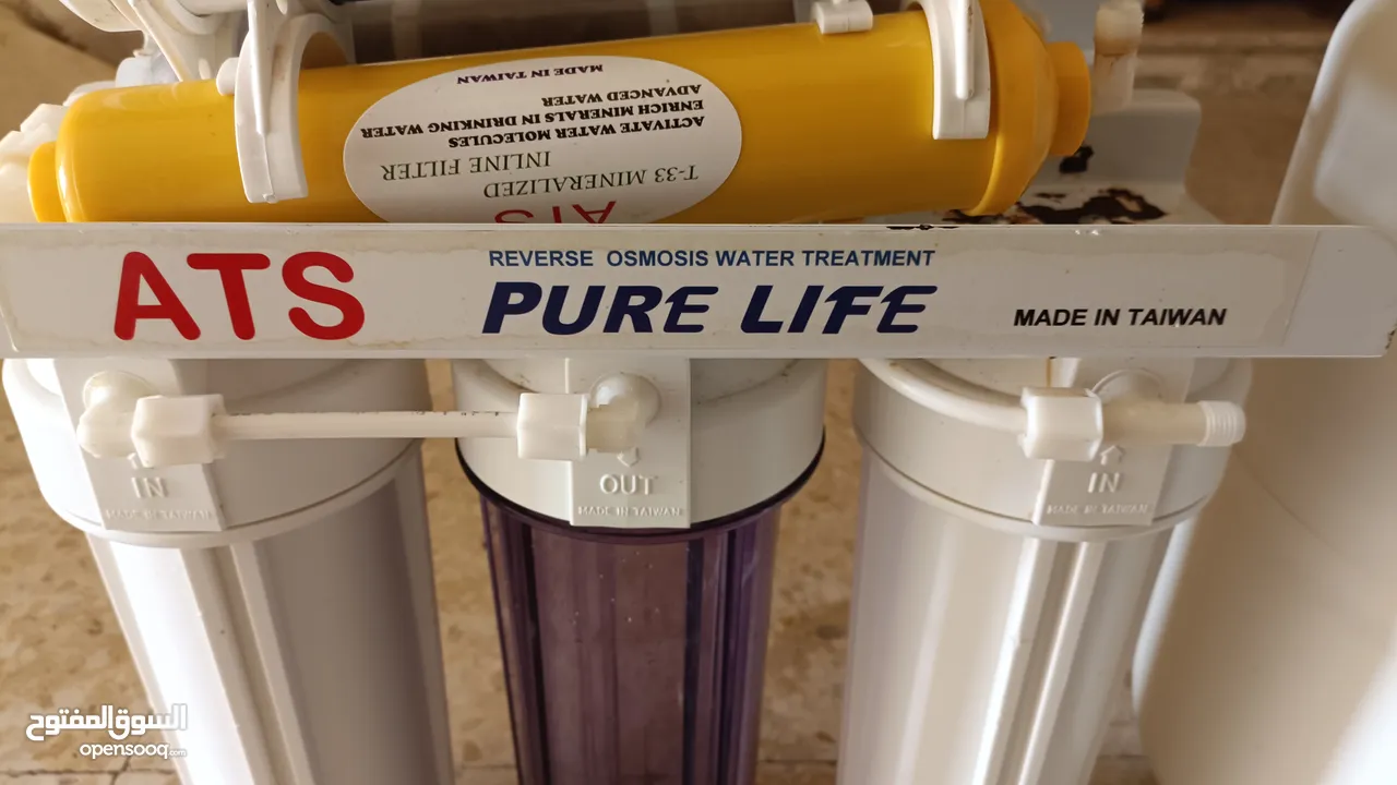 فلتر مي تايواني سبع مراحل ATS Pure Life بحالة جيدة