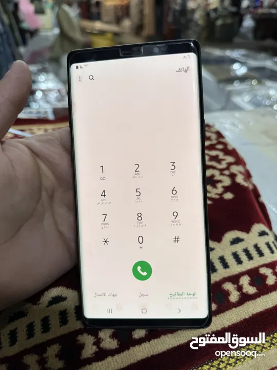 عرطه جلكسي نوت 9 نظيف ذاكره 128 جيجا شريحه رسمي السعر 55000 ريال فقط اللحق