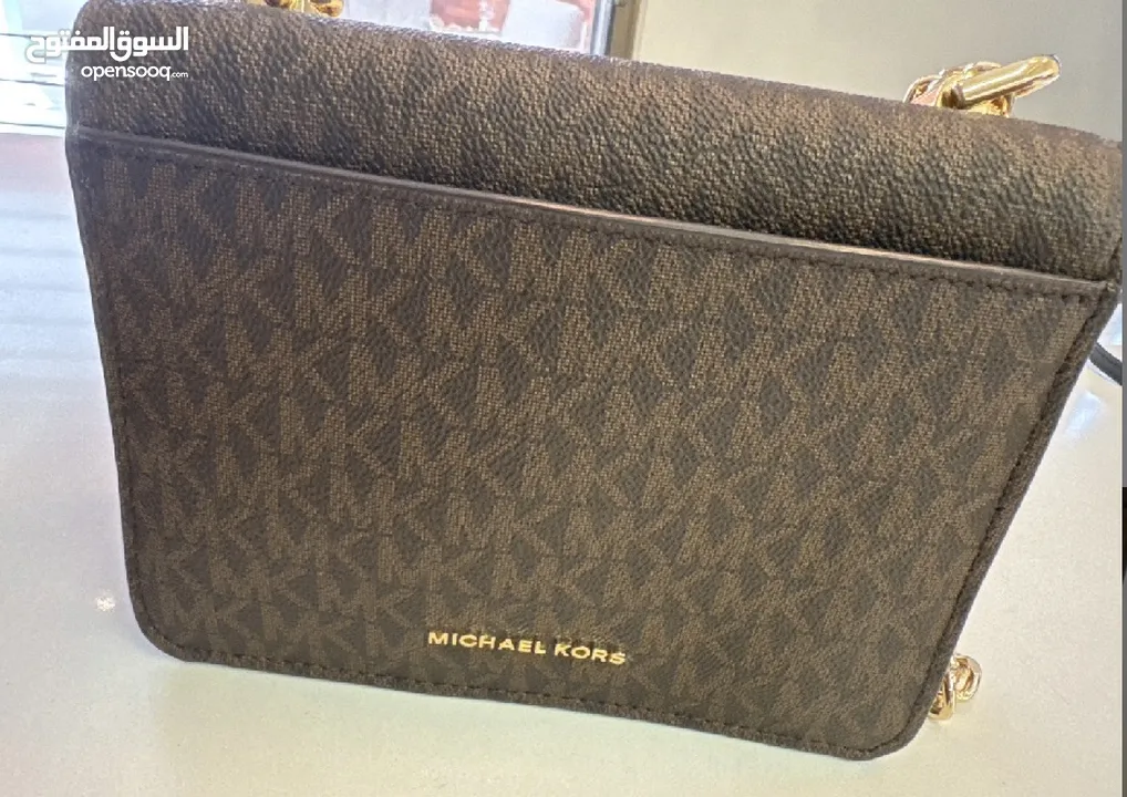 Jade large logo and leather cross body bag