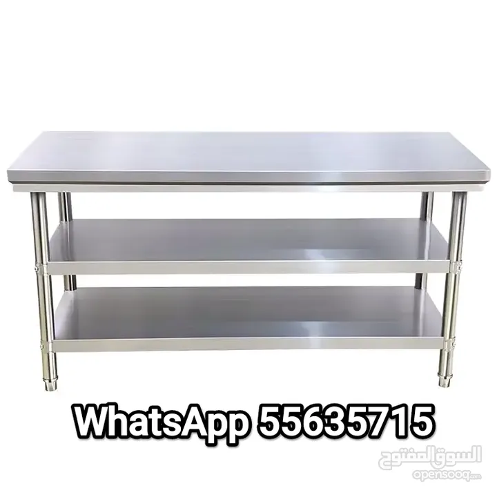 Stainless Steel working table Mobile Table standard grade material