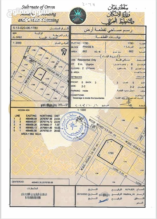 مخطط سكني جديد على الخط الأول من الشارع طريق الدريز " مخطط النماء"